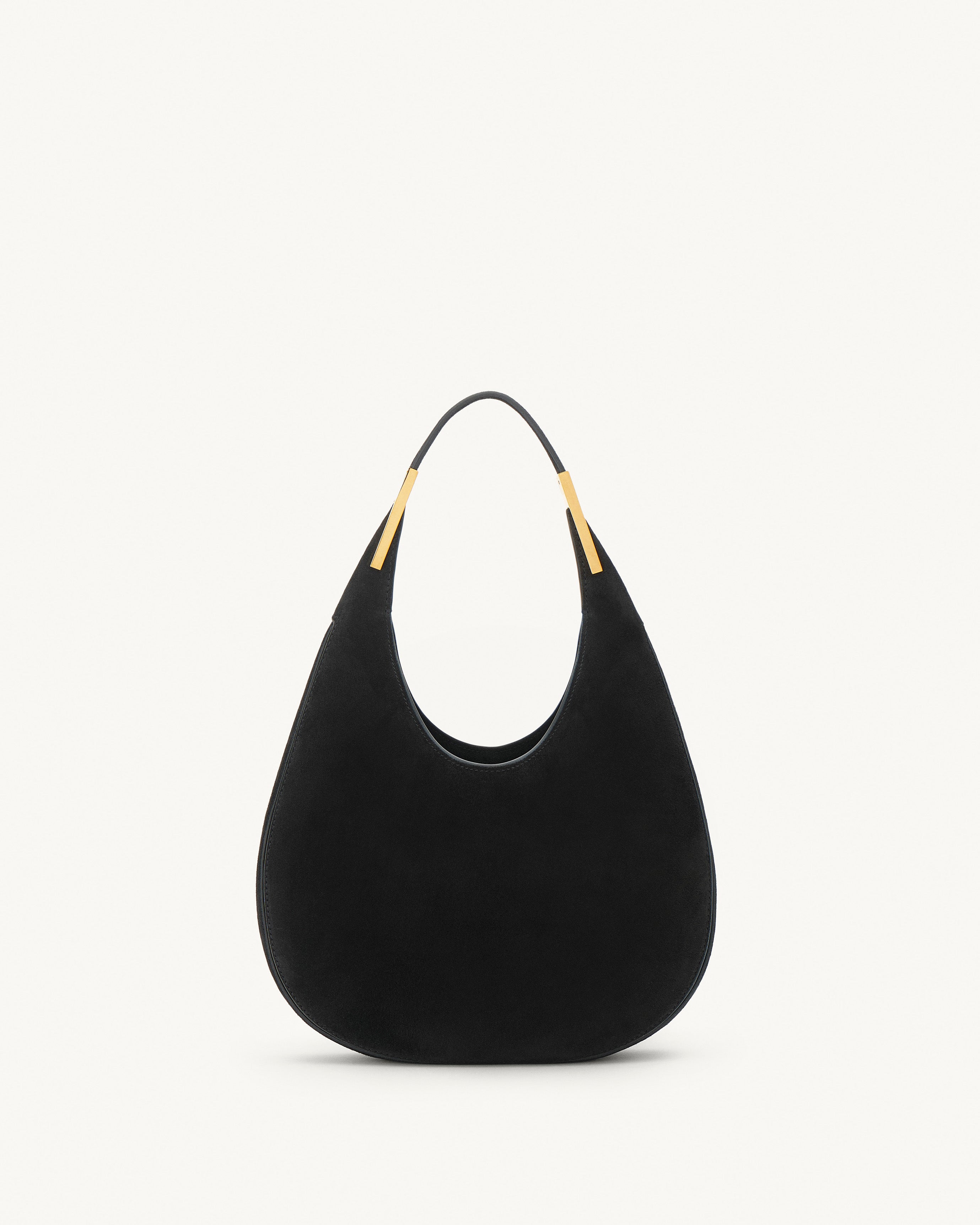 Small Florence Hobo in Black Suede | Savette