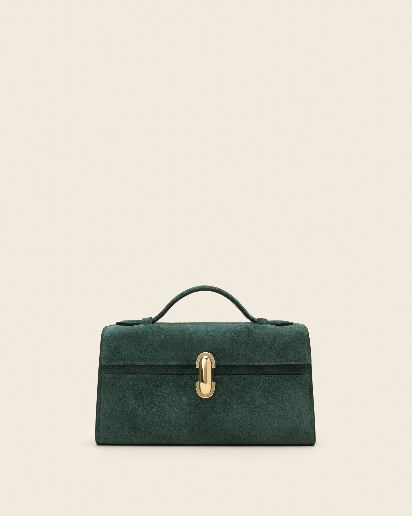 Symmetry Pochette in Forest Suede – Savette