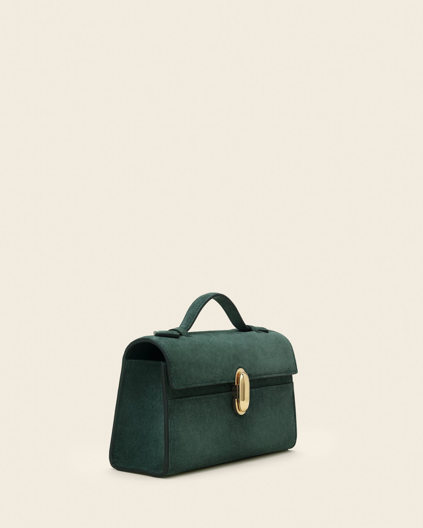 Symmetry Pochette in Forest Suede – Savette