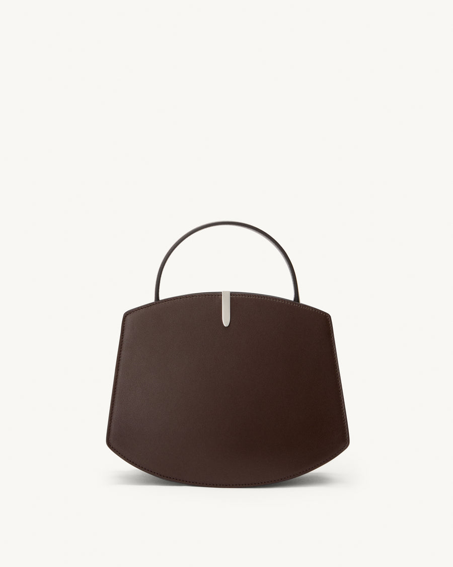 front view of the Florence 20 handbag in Coffee leather 