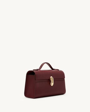 Symmetry Pochette in Wine Leather