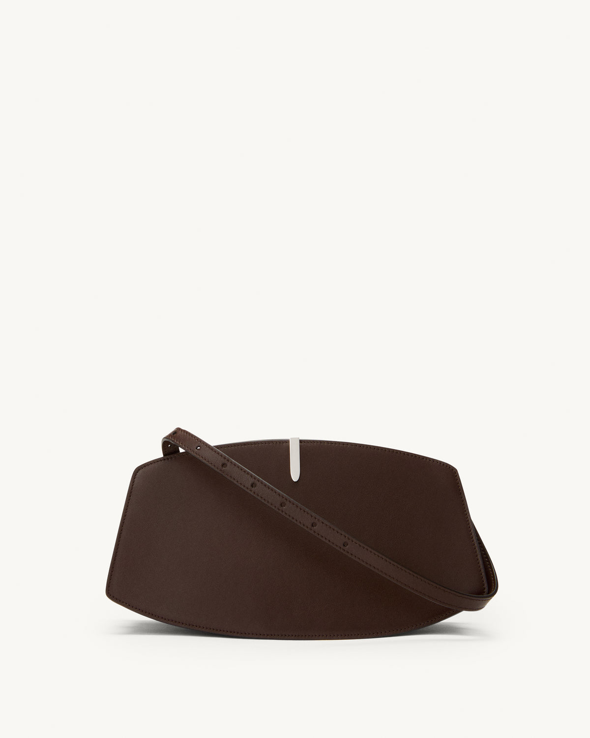 front view of the Florence Shoulder handbag in Coffee Leather