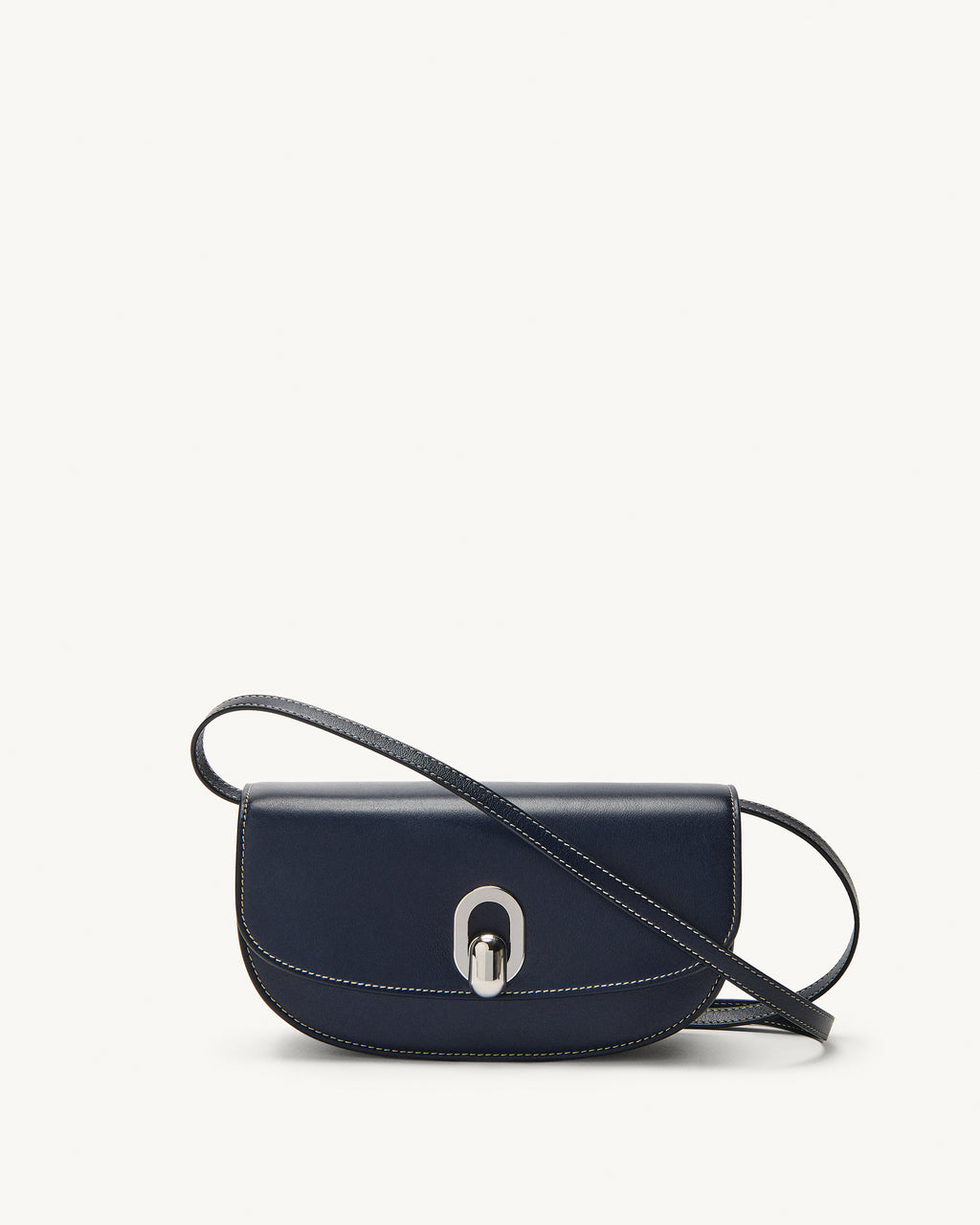 Tondo Crescent in Navy Leather