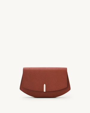 Florence Clutch in Maple Chevre