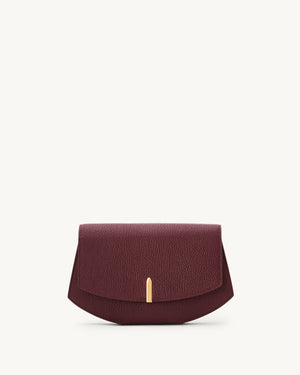 Florence Clutch in Wine Chevre