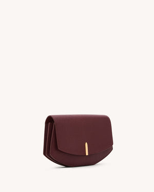 Florence Clutch in Wine Chevre