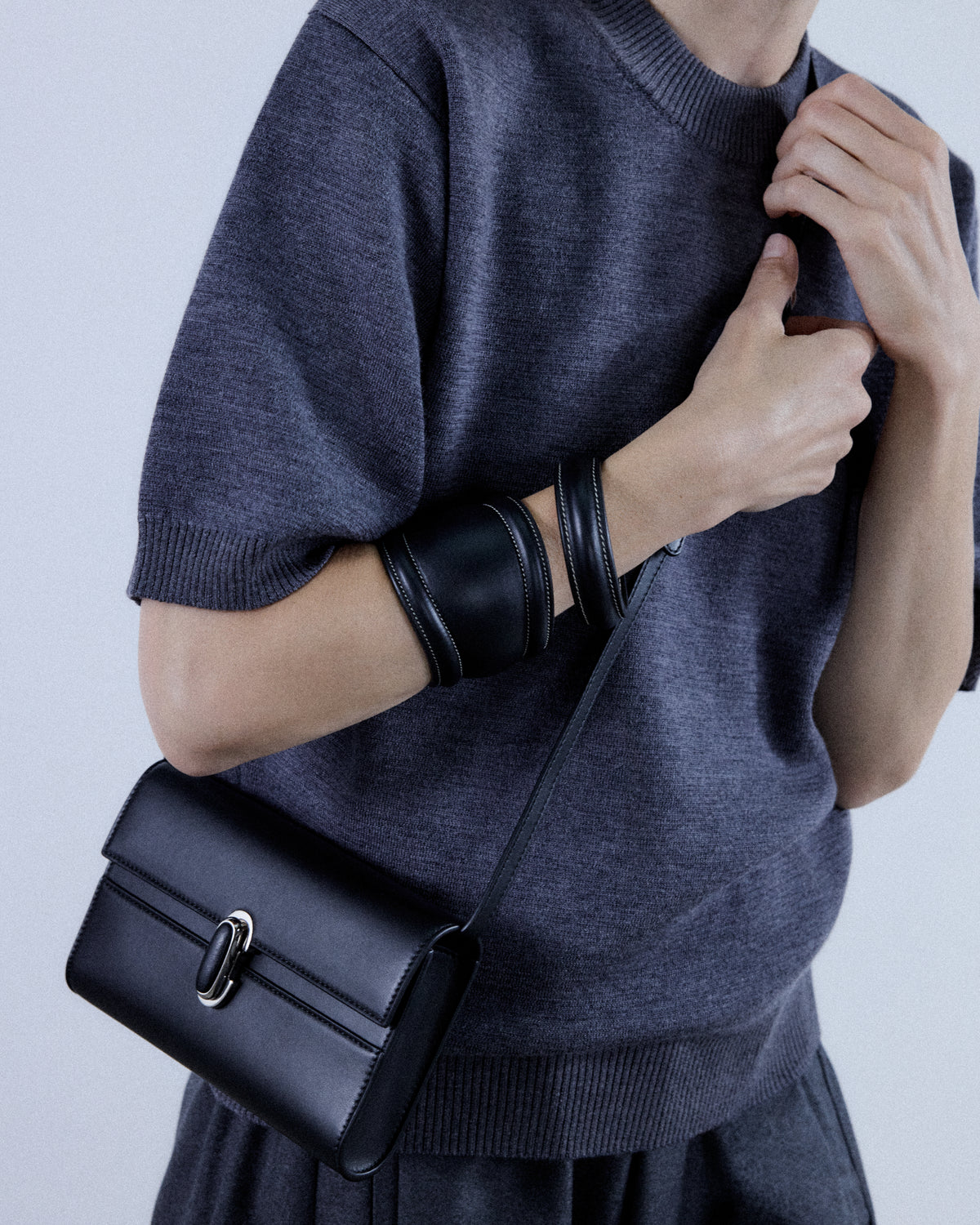 Symmetry Mini Bag with Leather-Inset Lock