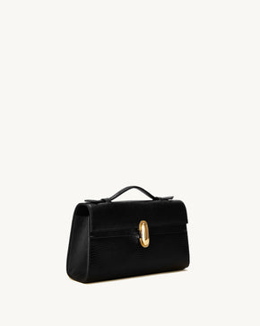 Symmetry Pochette in Black Lizard