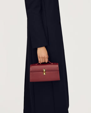 Symmetry Pochette in Wine Leather