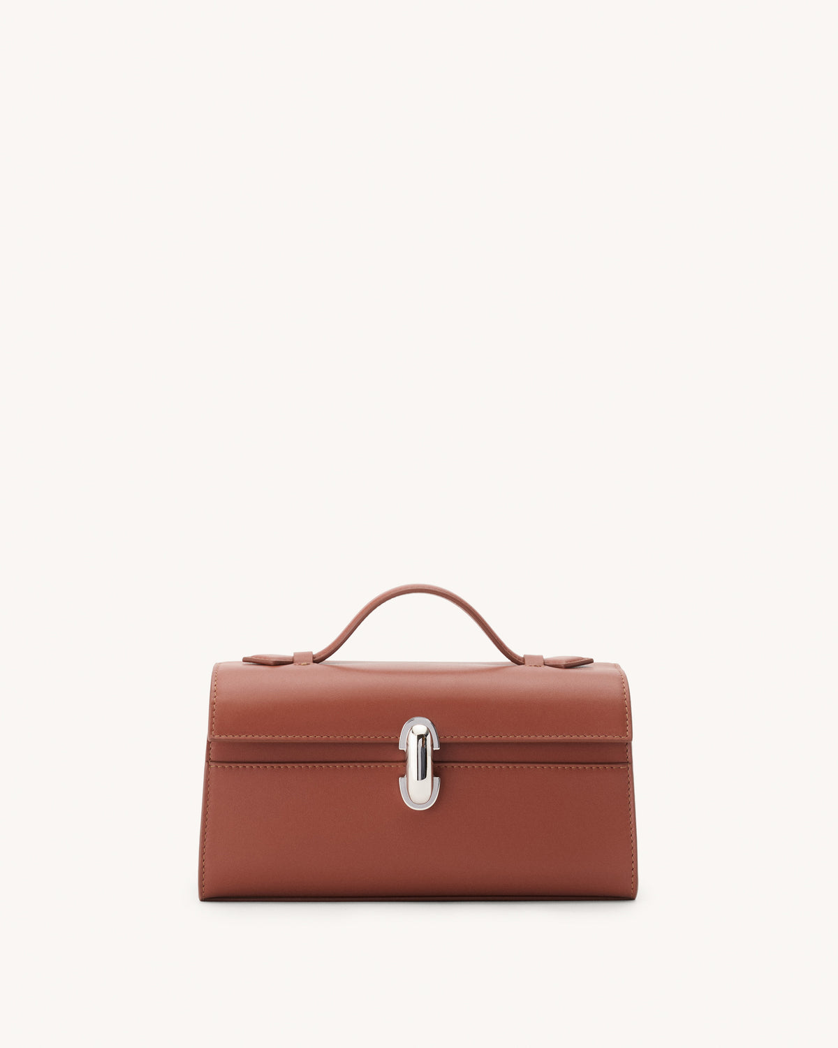 Front view of the Symmetry Pochette Handbag in Maple Leather 