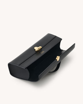 Slim Symmetry Pochette in Black Leather